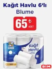 BLUME KAĞIT HAVLU 6'LI 2 KATLI